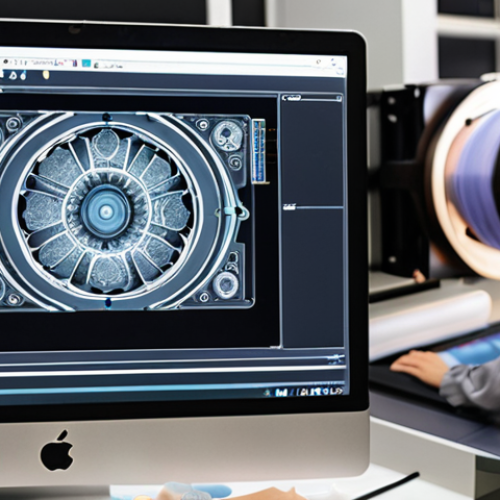 **Prompt:** A focused Japanese mold designer, mid-career, intently working on a cutting-edge 3D CAD workstation. The screen displays a complex mold design with intricate simulated stress and flow analyses. Surrounding the designer, ethereal digital data streams, representing AI and IoT integration, subtly intertwine with holographic projections of key performance indicators. In the background, a blur of traditional drafting tools and a highly detailed miniature physical mold hint at the craft's heritage. The scene is set in a clean, state-of-the-art manufacturing R&D lab, emphasizing precision, innovation, and the fusion of human skill with digital technology. Dynamic, realistic lighting, high detail.