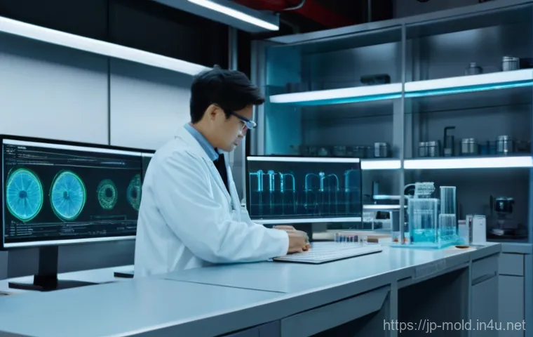 금형설계와 신소재 기술의 융합 사례 - **Prompt 1: The Apex of AI-Driven Precision Mold Design**
    A highly detailed, near-photorealistic...