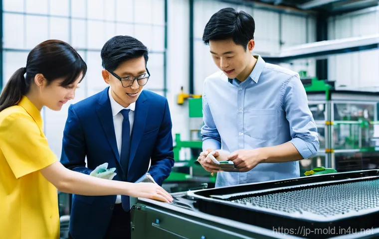 금형설계와 신소재 기술의 융합 사례 - **Prompt 1: The Apex of AI-Driven Precision Mold Design**
    A highly detailed, near-photorealistic...